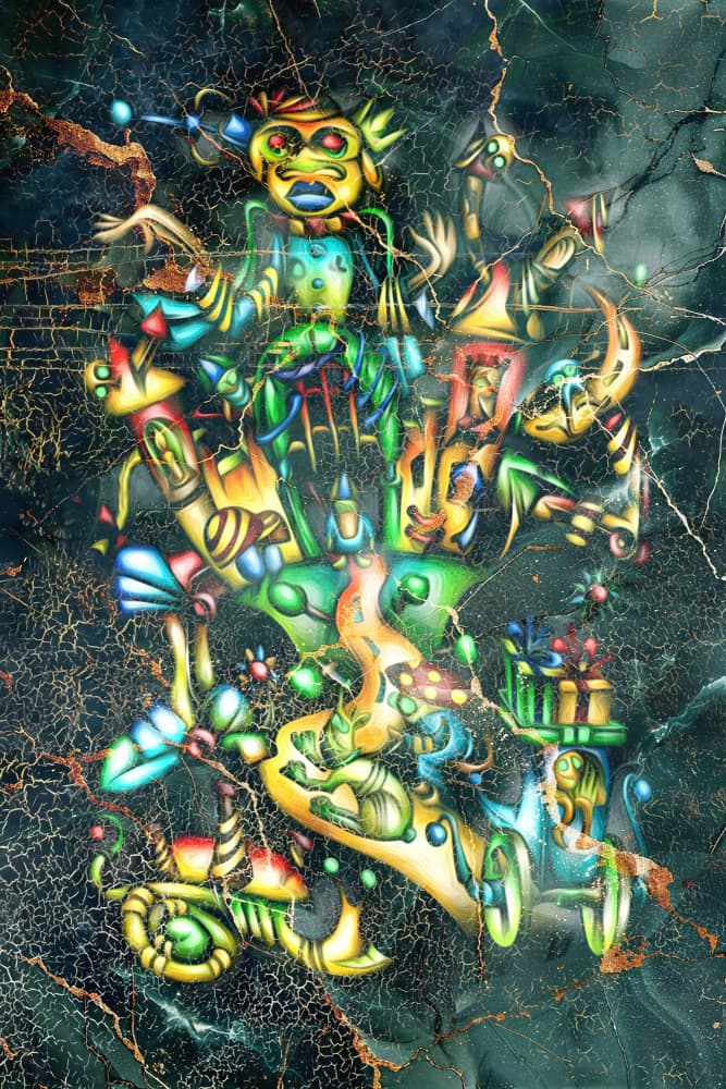 Vibrant Fantasy Creatures by Rafal Kulik — canvas wall art