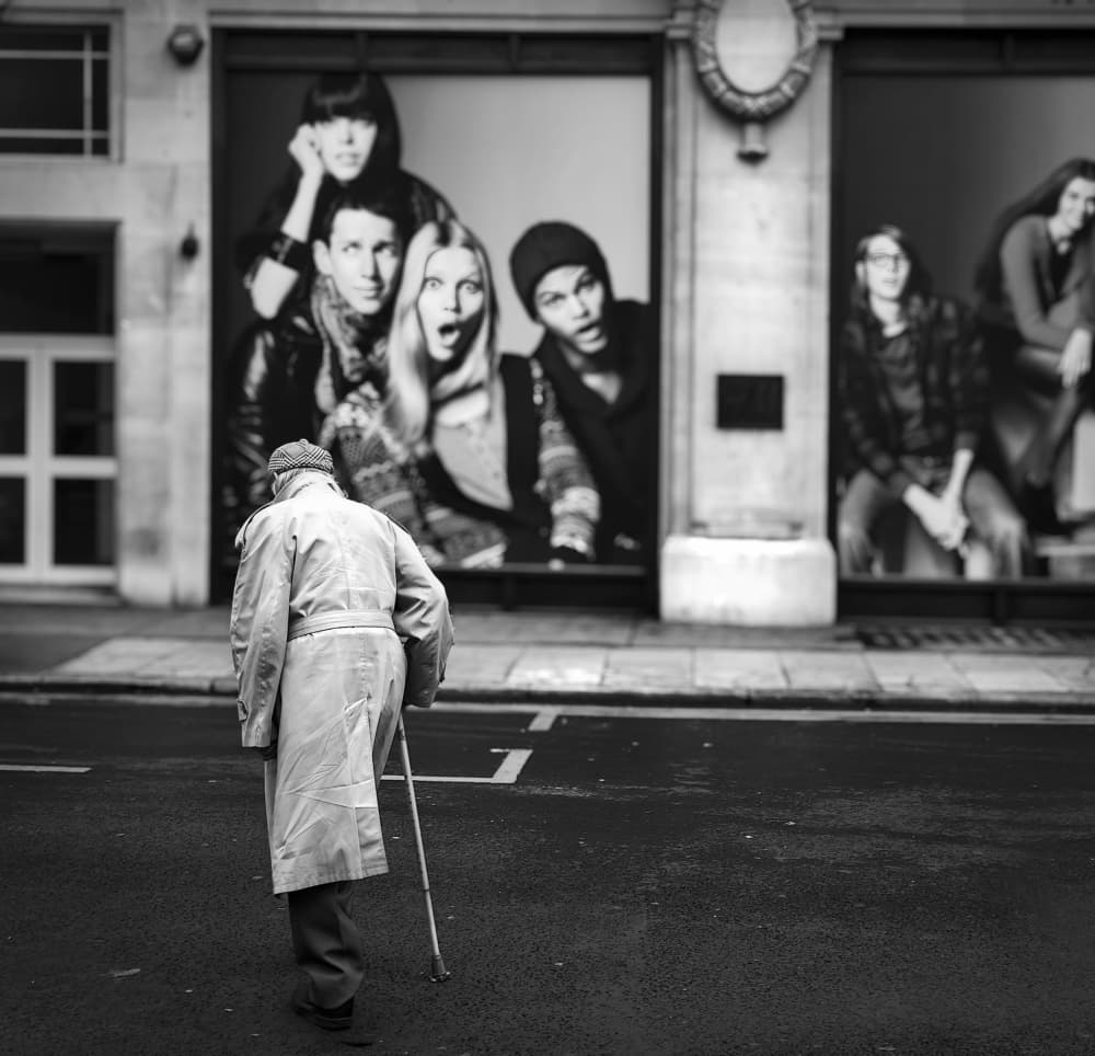 City Life Contrast by Amer Jassim — canvas wall art