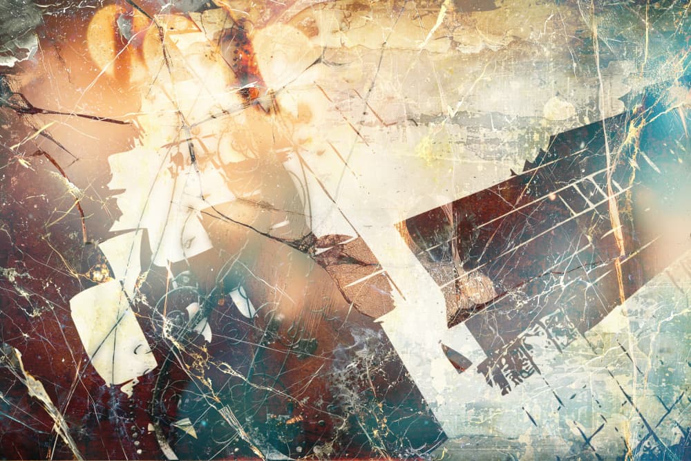 Shattered Abstract Texture by Rafal Kulik — canvas wall art
