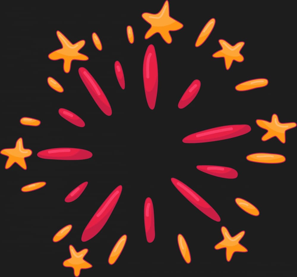 Vibrant Star Burst by Marika Barsrsind — canvas wall art
