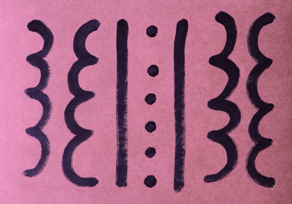 Abstract Pink Line Pattern by Santhosh ch — canvas wall art