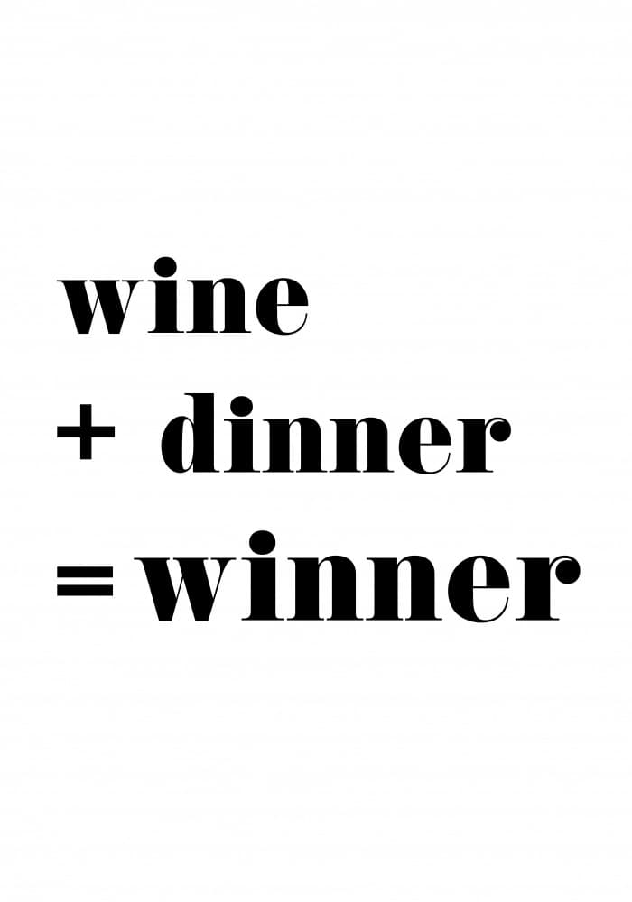 Wine Dinner Winner by Pictufy Studio II — canvas wall art