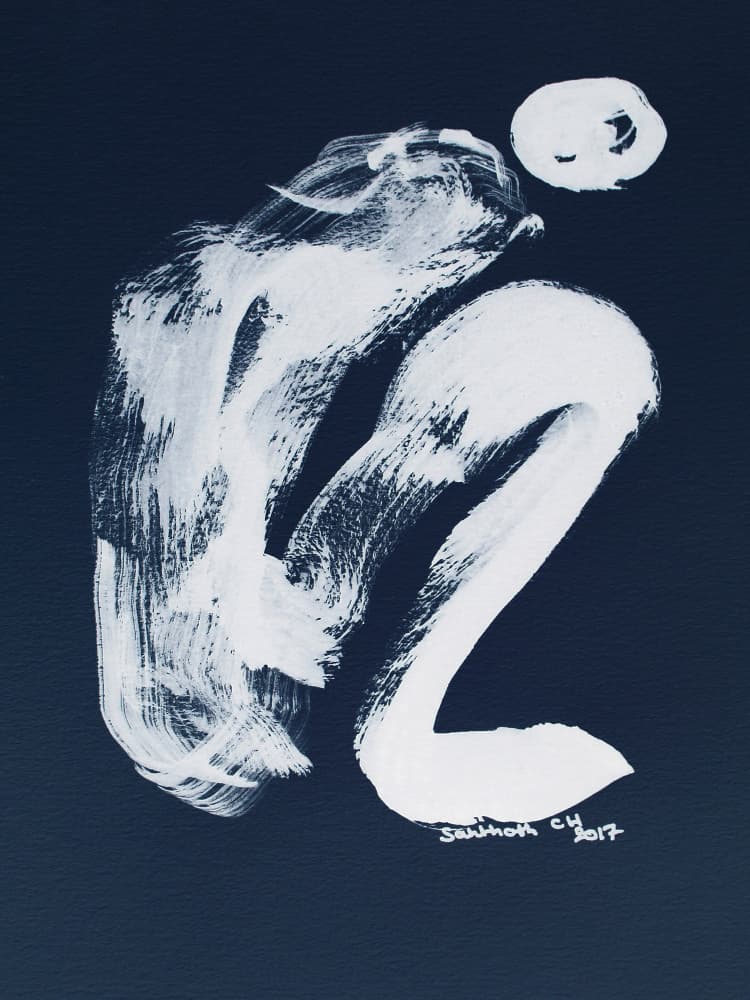 Serene Abstract Figure by Santhosh ch — canvas wall art