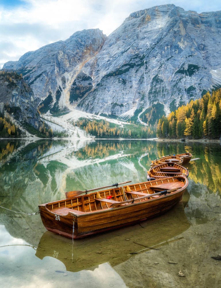 Lago di Braies by Stefan Gunnarsson — canvas wall art