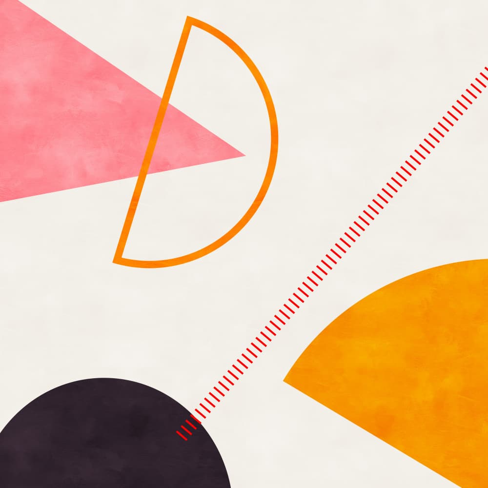 Mid Bauhaus Geometry 4 by Ana Rut Bre — canvas wall art