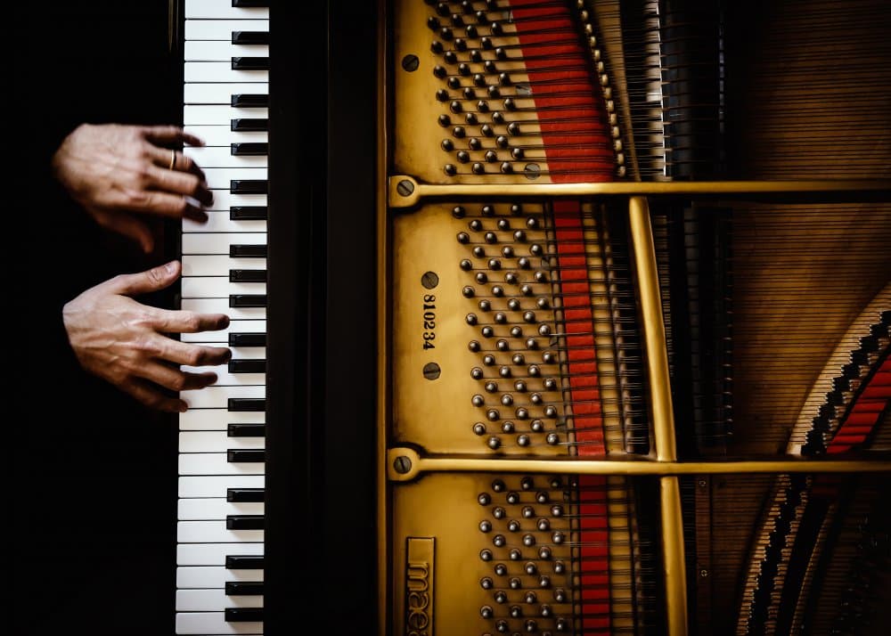Musician Playing Piano by Sergio Rapagnà — canvas wall art