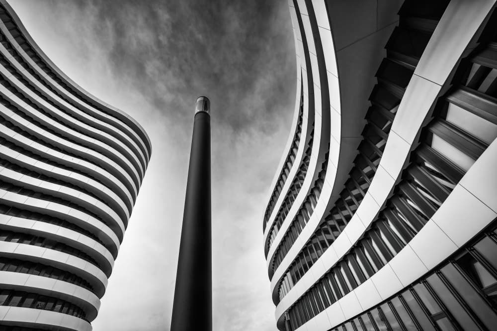 Curved Urban Architecture by Marc van Oostrum — canvas wall art