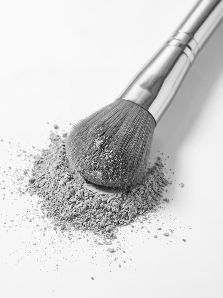 Makeup Brush and Powder by Andreas Magnusson — canvas wall art