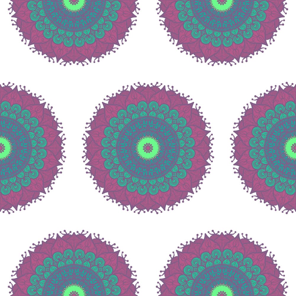 Vibrant Mandala Pattern by Marika Barsrsind — canvas wall art