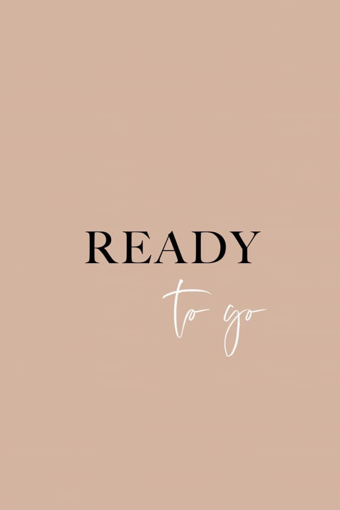 Ready To Go Quote by Veronika Boulová — canvas wall art