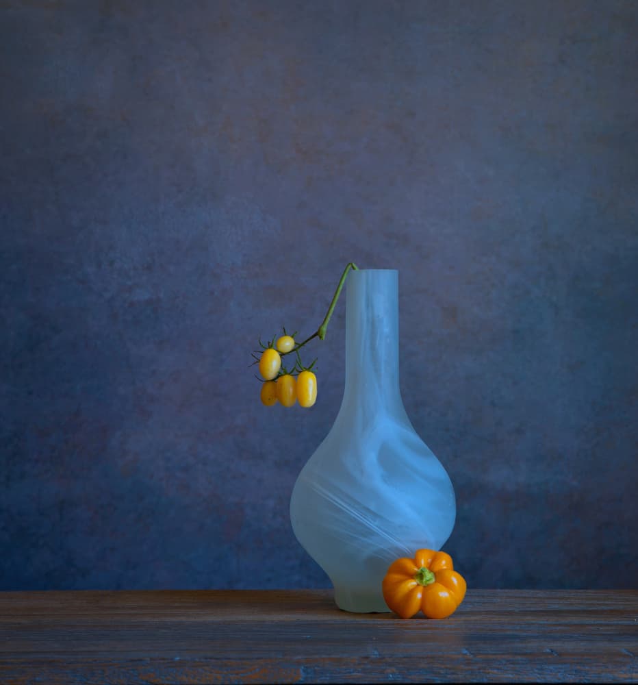 Yellow Tomatoes Still Life by Fangping Zhou — canvas wall art