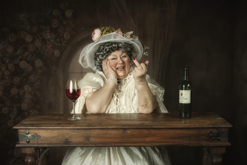 Sassy Old Woman by Carola Kayen-Mouthaan — canvas wall art