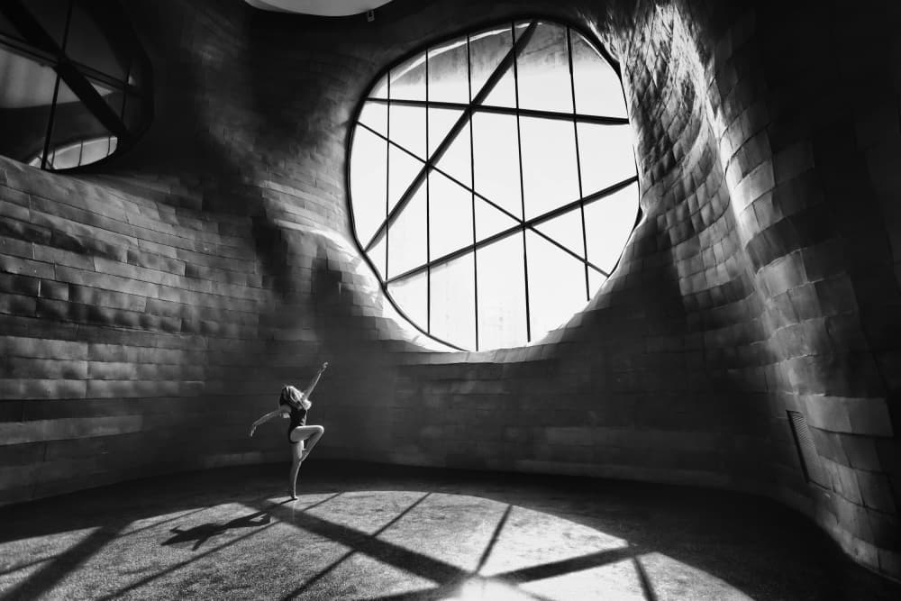 Architectural Dance Light by Prasad Ambati — canvas wall art