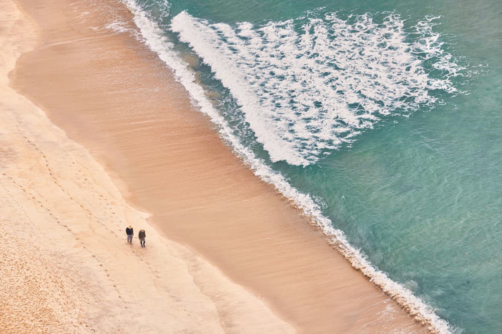 Serene Beach Walk by Andreas Klesse — canvas wall art