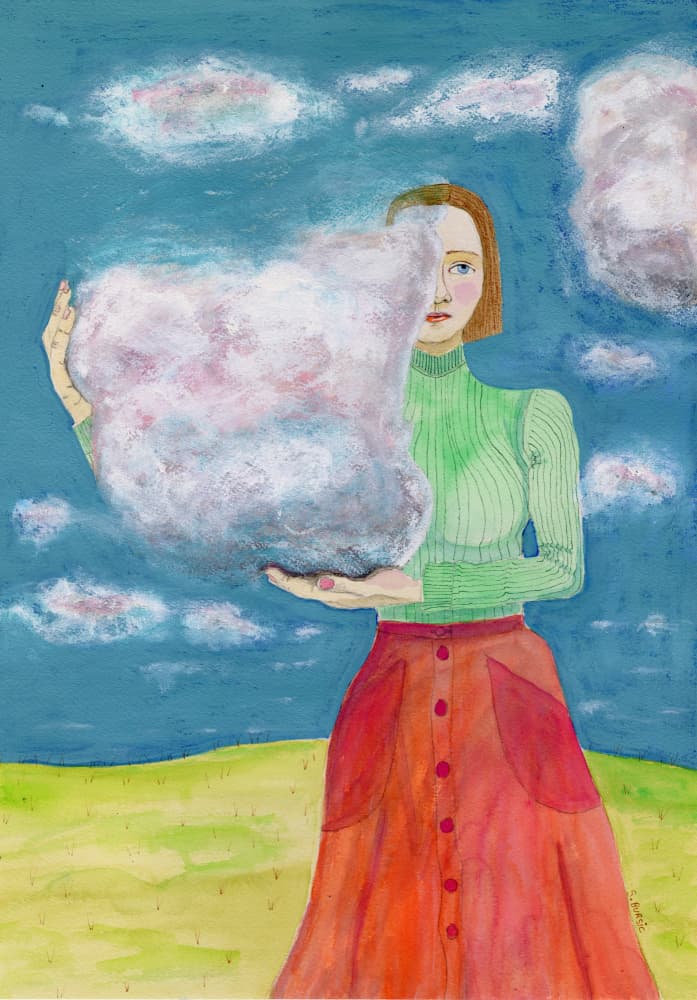 Head in the clouds by Sharyn Bursic — canvas wall art