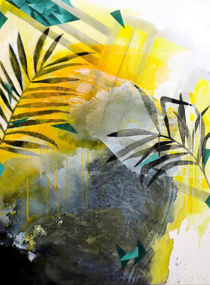 Vibrant Tropical Abstract by POOVI ART — canvas wall art