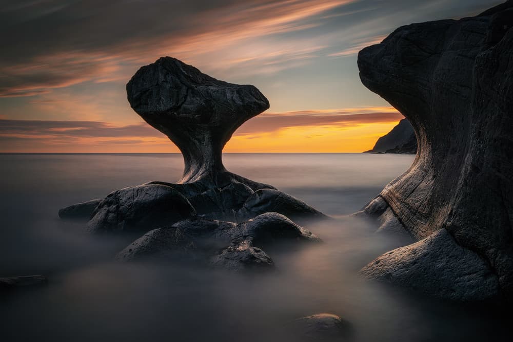 Mushroom Rock Sunset by Wojciech Kruczynski — canvas wall art