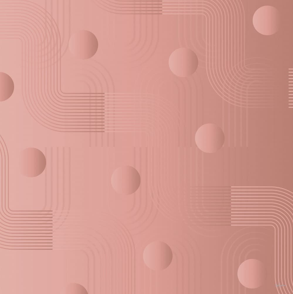 Rose Gold Geometric Pattern by Sue Skellern — canvas wall art