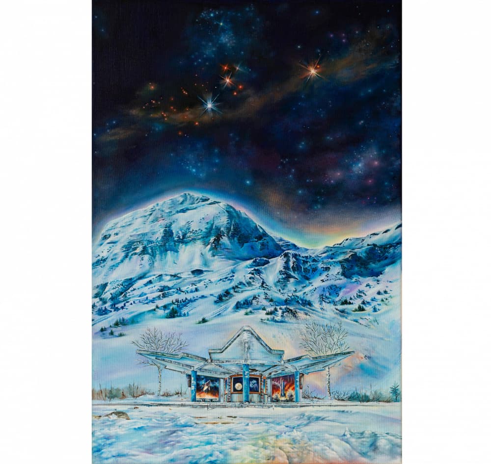 Desolate Cosmic Outpost by Anne Wölk — canvas wall art