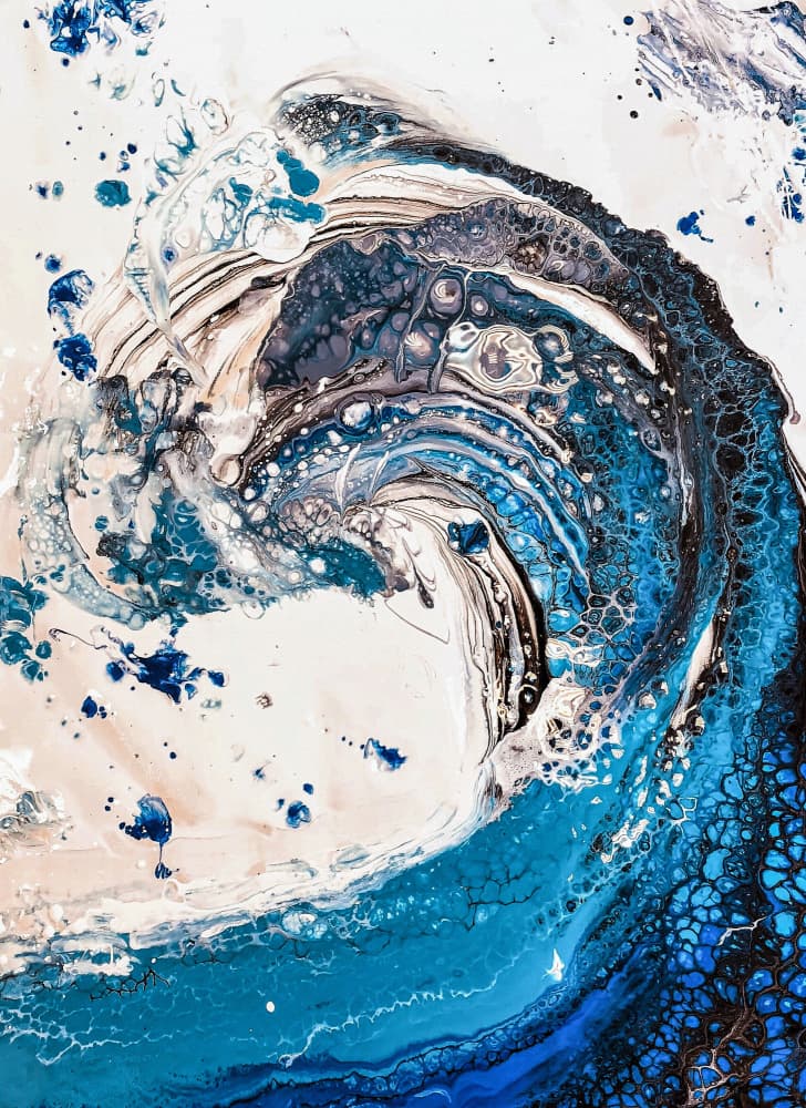 Ocean Wave Abstract by Anda Bieza — canvas wall art