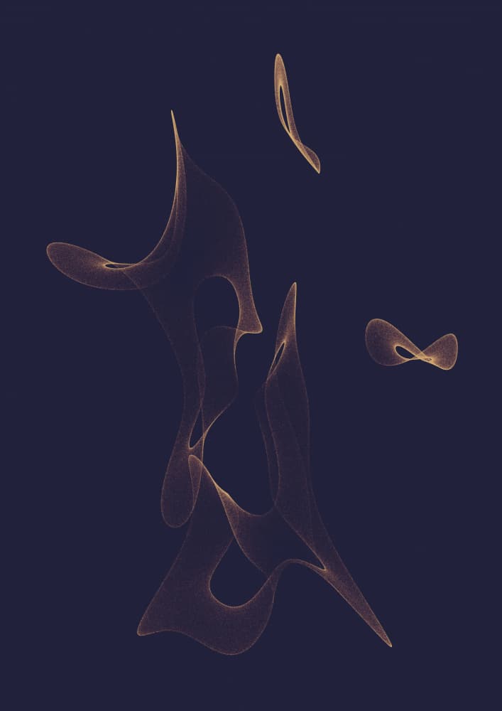 Golden Ethereal Flow by AV11 — canvas wall art