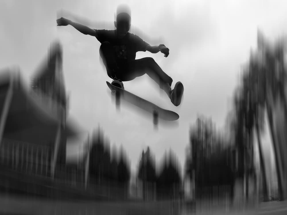 Dynamic Skateboard Action by Antonyus Bunjamin (Abe) — canvas wall art