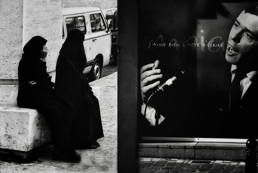 Urban Nuns And Reflections by Yvette Depaepe — canvas wall art