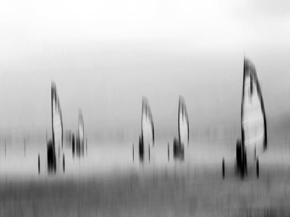Sailing Speed Blur by Michel Romaggi — canvas wall art