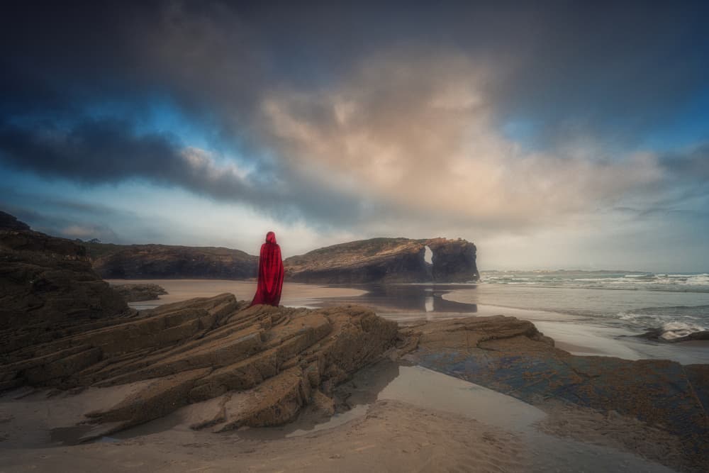 Mysterious Red Cape Coast by Adam Pachula — canvas wall art