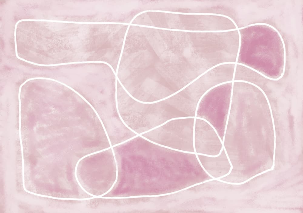 Blush Organic Curves by Sharyn Bursic — canvas wall art