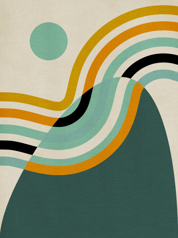 Rainbow Plus Shapes2 by Ana Rut Bre — canvas wall art