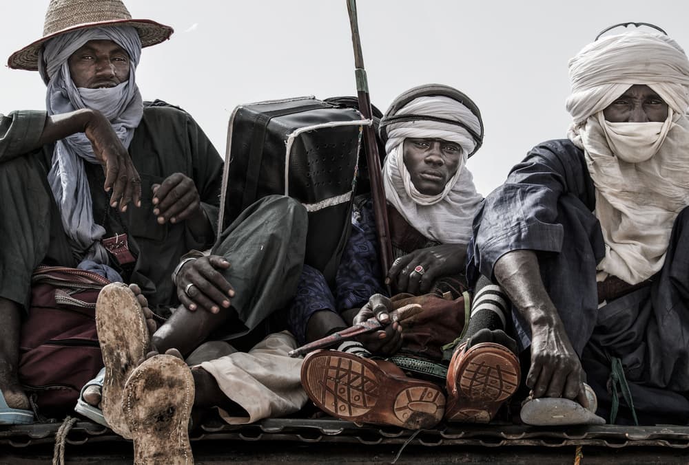 Desert Men with Turbans by Joxe Inazio Kuesta Garmendia — canvas wall art