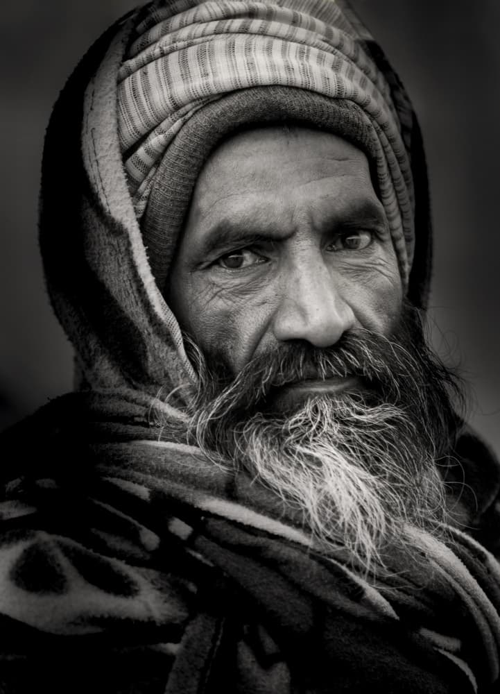 Intense Gaze Man by Rana Jabeen — canvas wall art