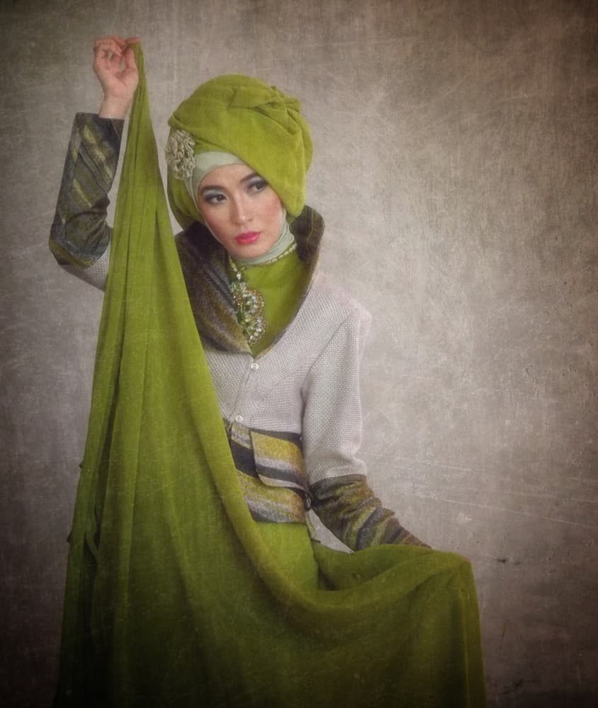 Elegant Green Fashion by Kahar Lagaa — canvas wall art