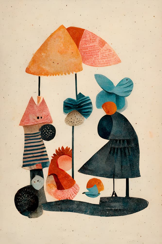 Whimsical Gatherings by Treechild — canvas wall art