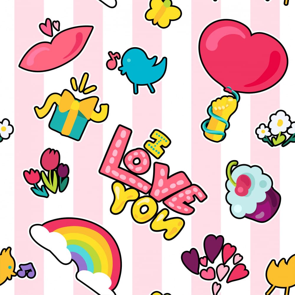 Love You Message by Marika Barsrsind — canvas wall art