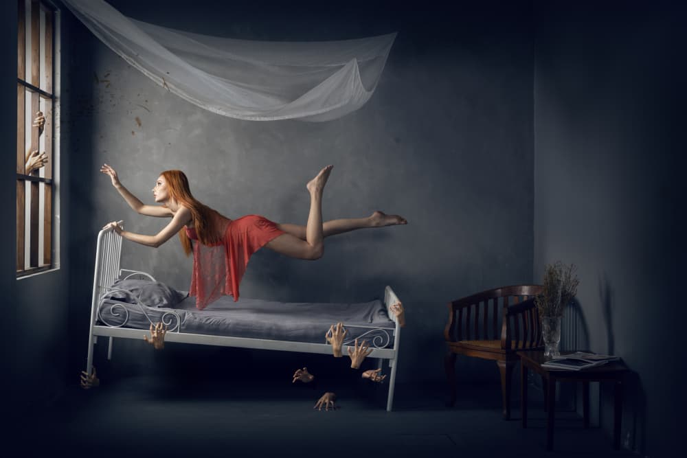 Floating Dream Escape by Sita Gramich — canvas wall art