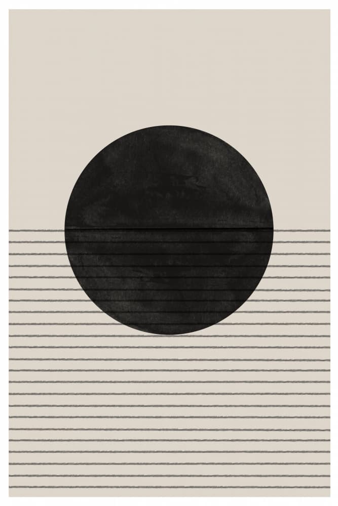 Monochrome Horizon by THE MIUUS STUDIO — canvas wall art
