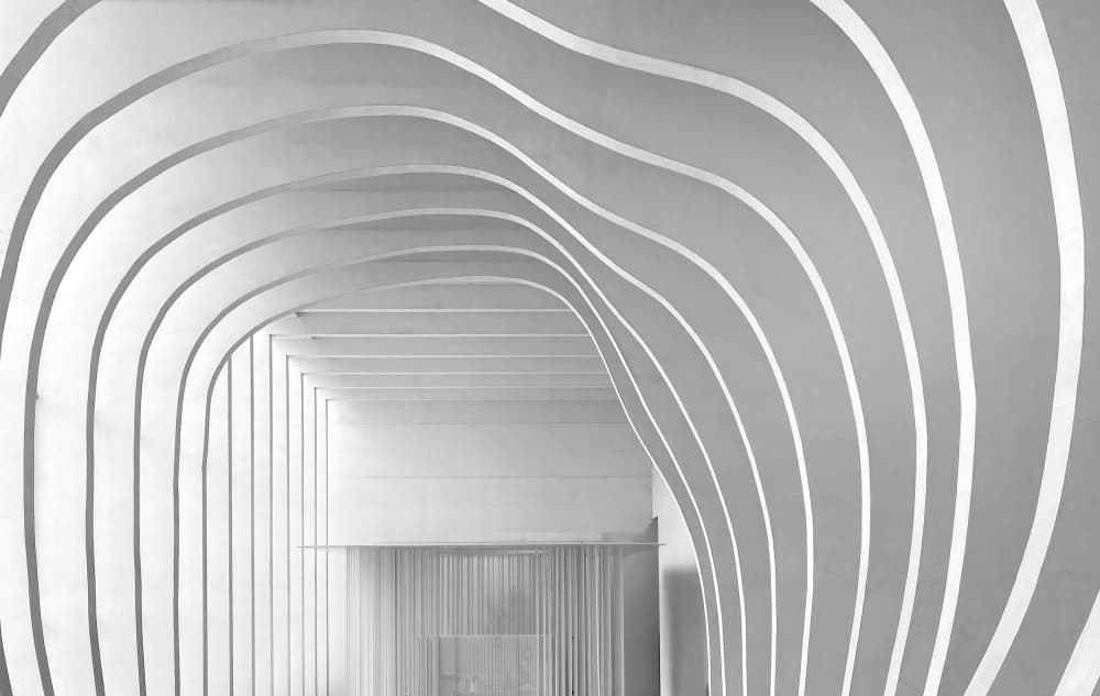 Flowing Modern Interior by Ivan Huang — canvas wall art