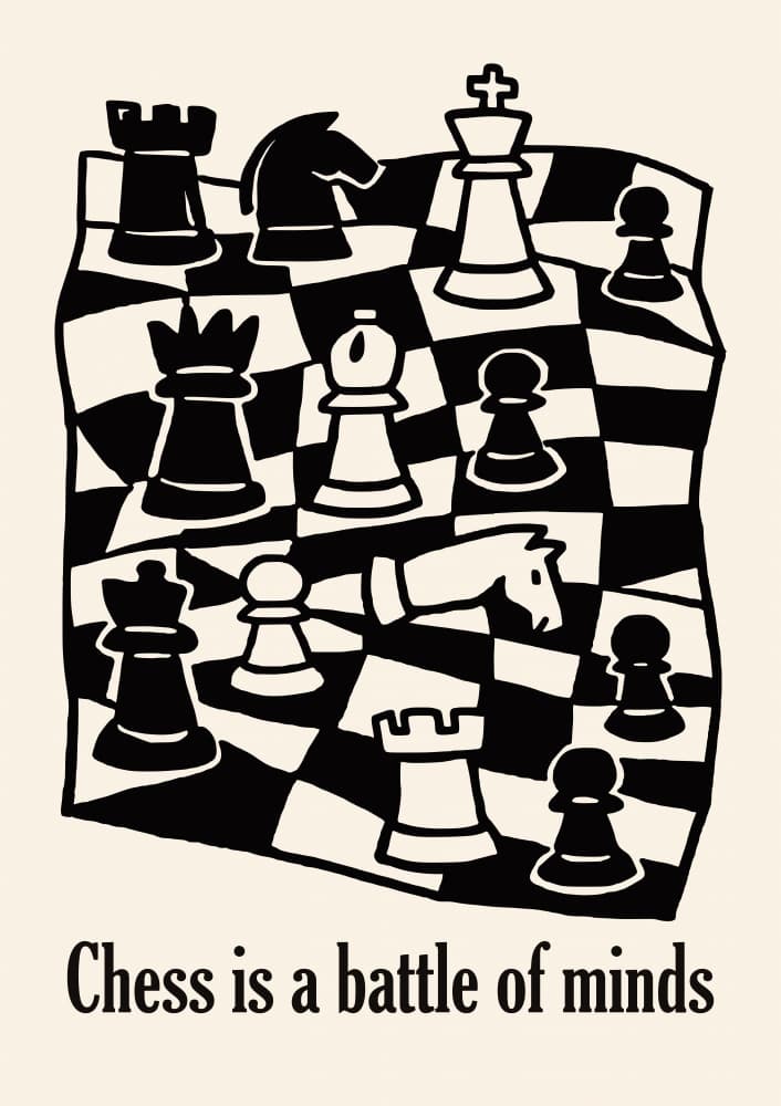 Strategic Chess Battle by Patryk Krygowski — canvas wall art