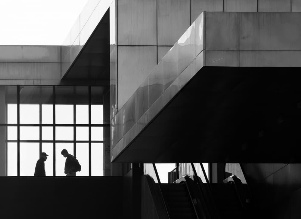 Modern Lines and Silhouettes by HAN dong hee — canvas wall art