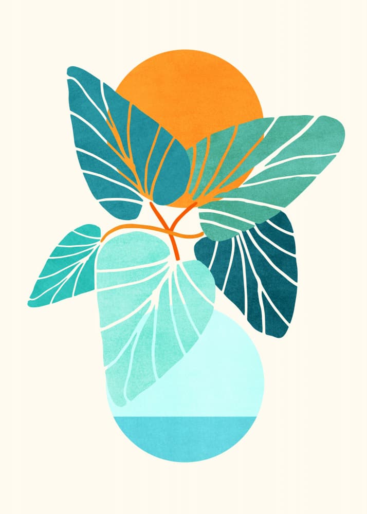 Tropical Symmetry by Kristian Gallagher — canvas wall art