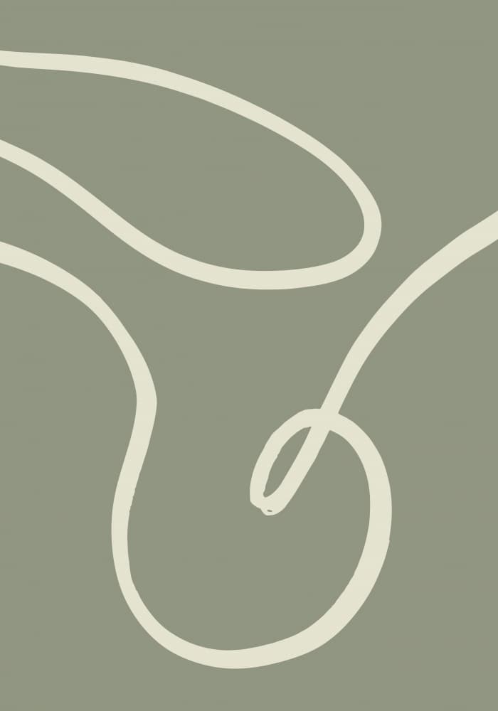 Flowing Sage Lines by Pictufy Studio — canvas wall art