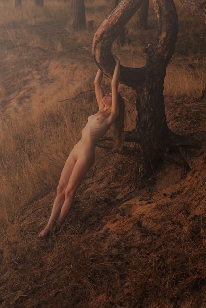 Feminine Form Forest Embrace by Ruslan Kolodenskiy — canvas wall art