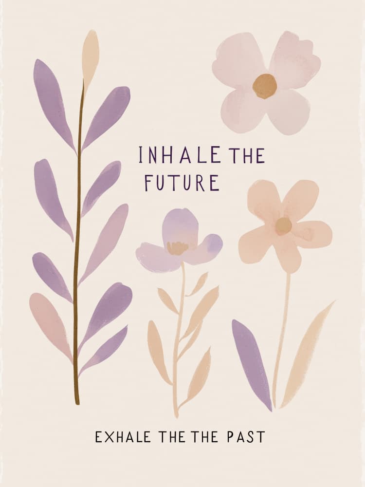 Breathe and Bloom by Treechild — canvas wall art
