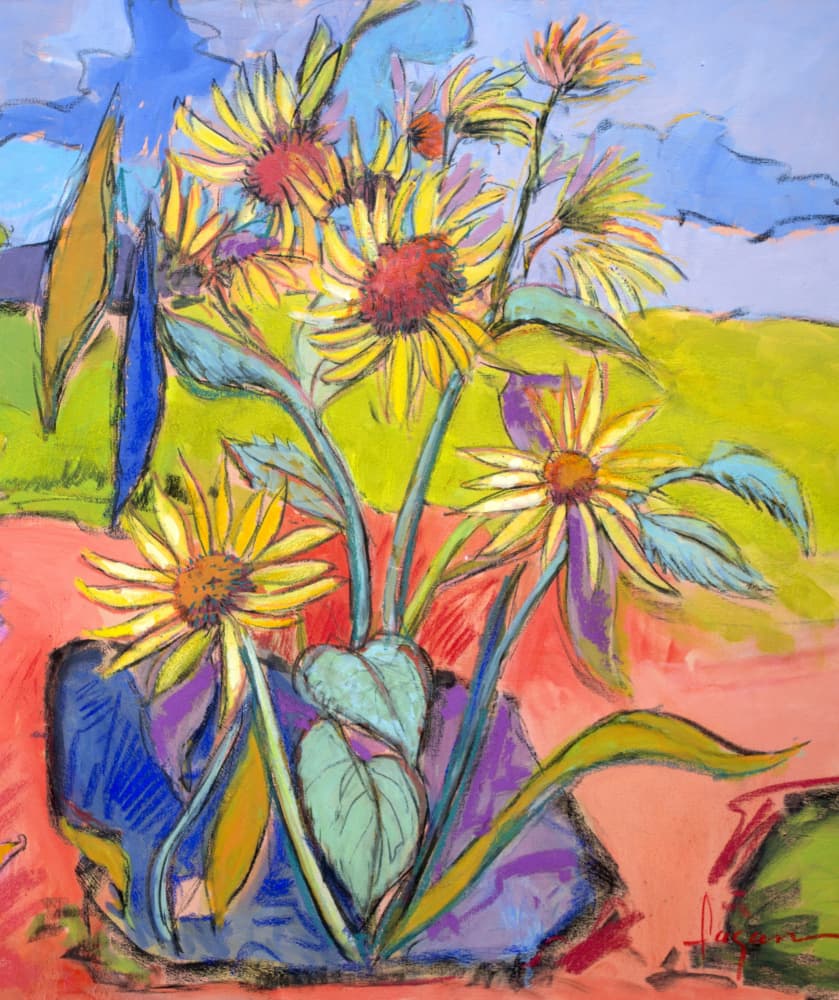 Sunflower Dance by Dorothy Fagan — canvas wall art