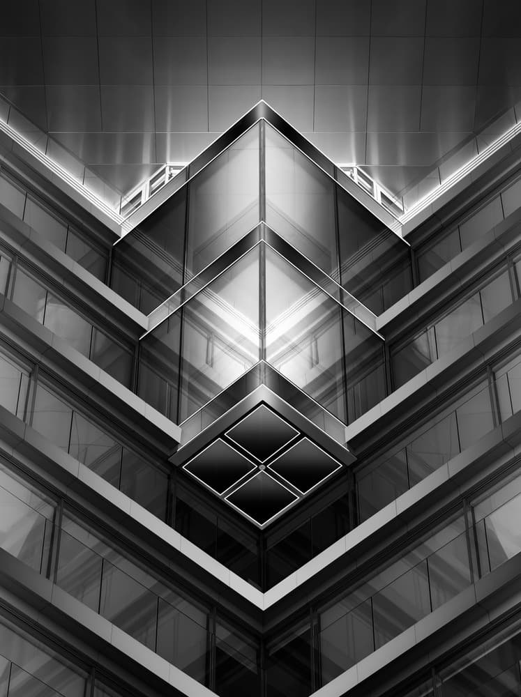 Modern Glass Geometry by Juan López Ruiz — canvas wall art