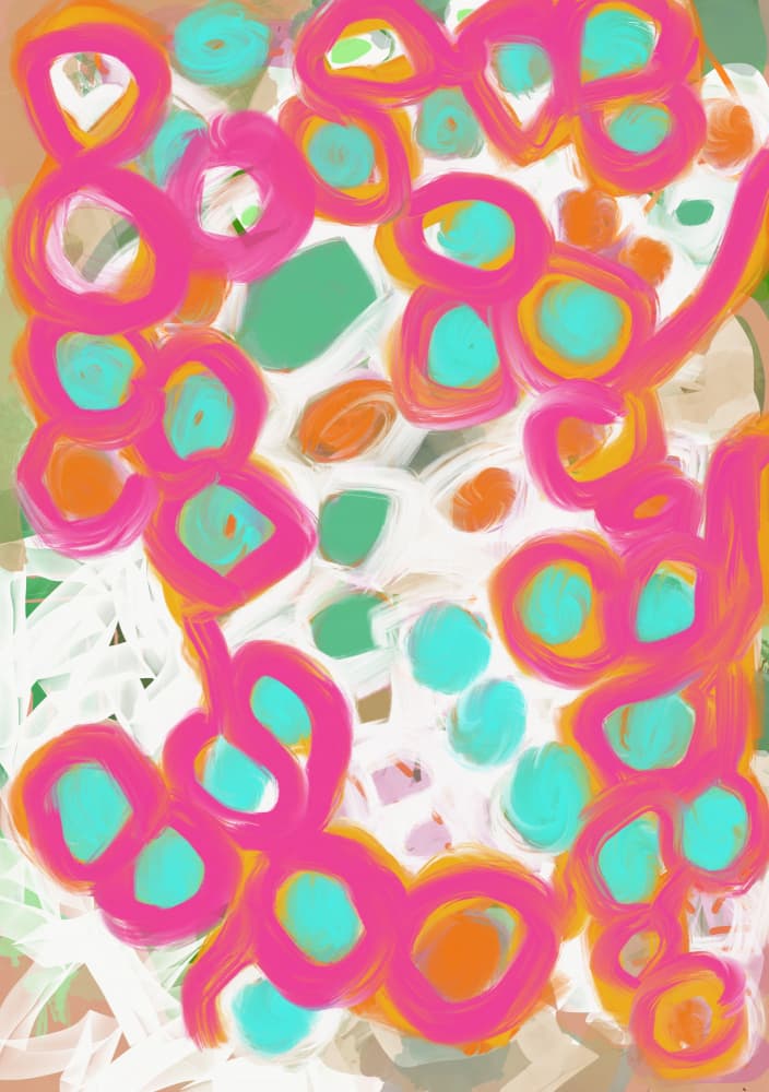 Playful Pop Art Blobs by Sharyn Bursic — canvas wall art