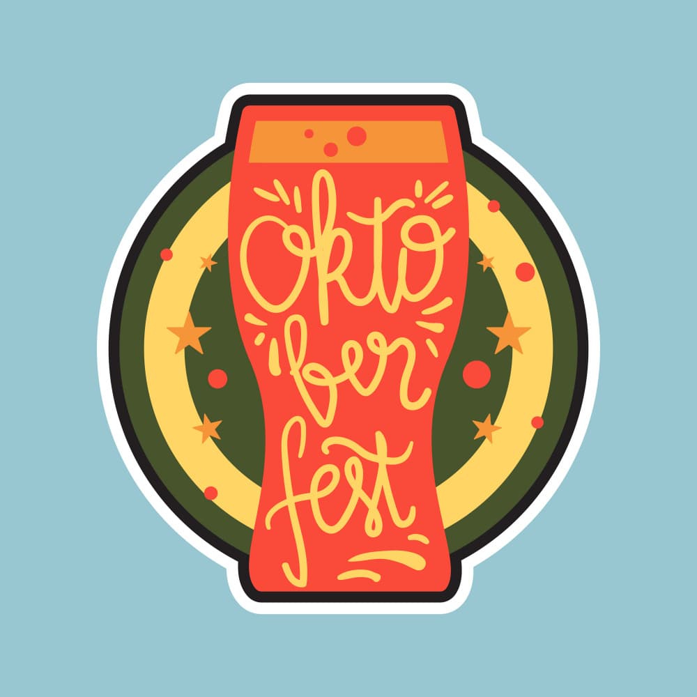 Oktoberfest Beer Glass by Marika Barsrsind — canvas wall art