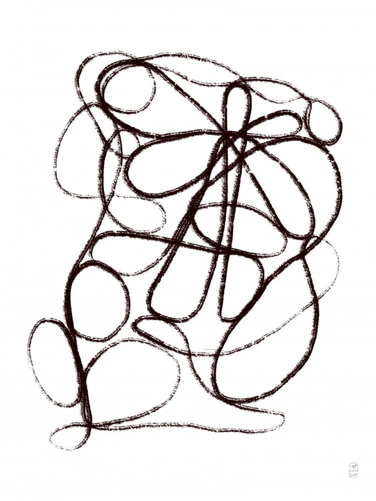 Tangled Abstract Lines by Martino Pietropoli — canvas wall art